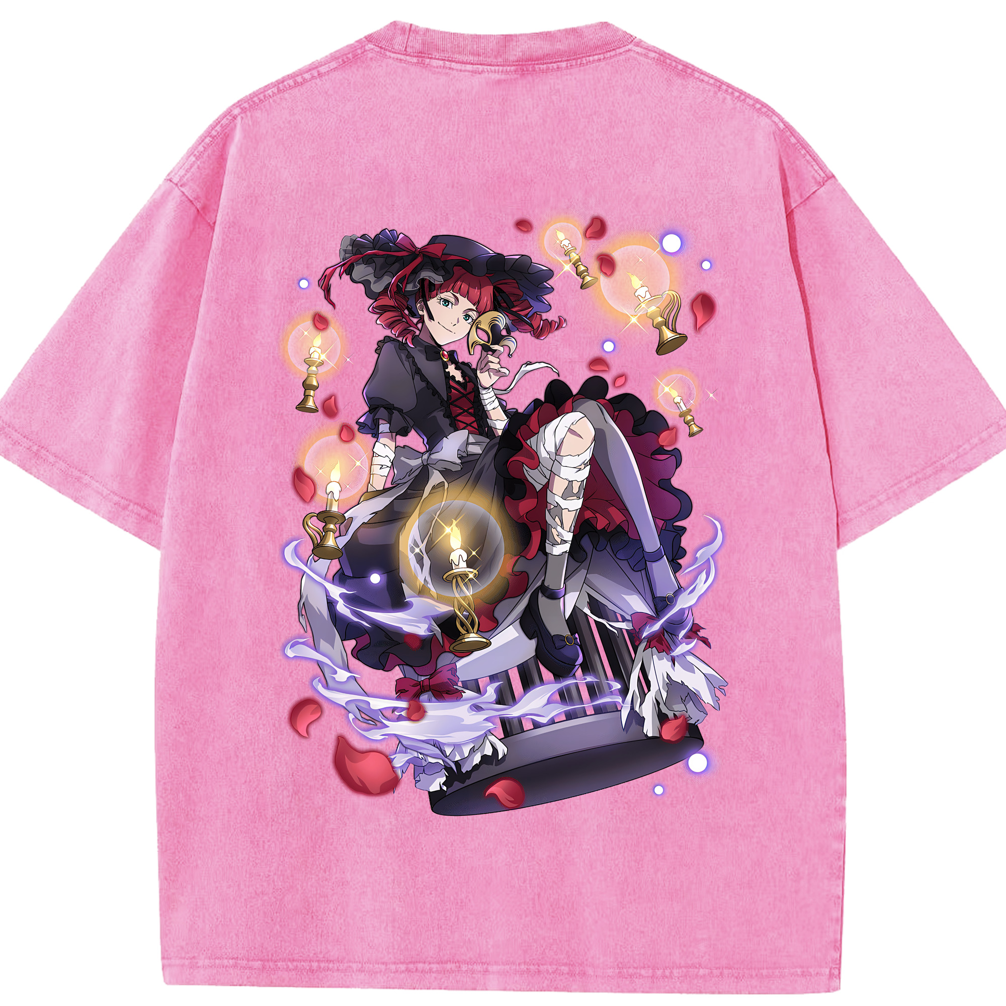 （画像用） 文豪ストレイドッグス Bungo Stray Dogs 綿100% ヴィンテージ風 半袖Tシャツ（背面プリント）